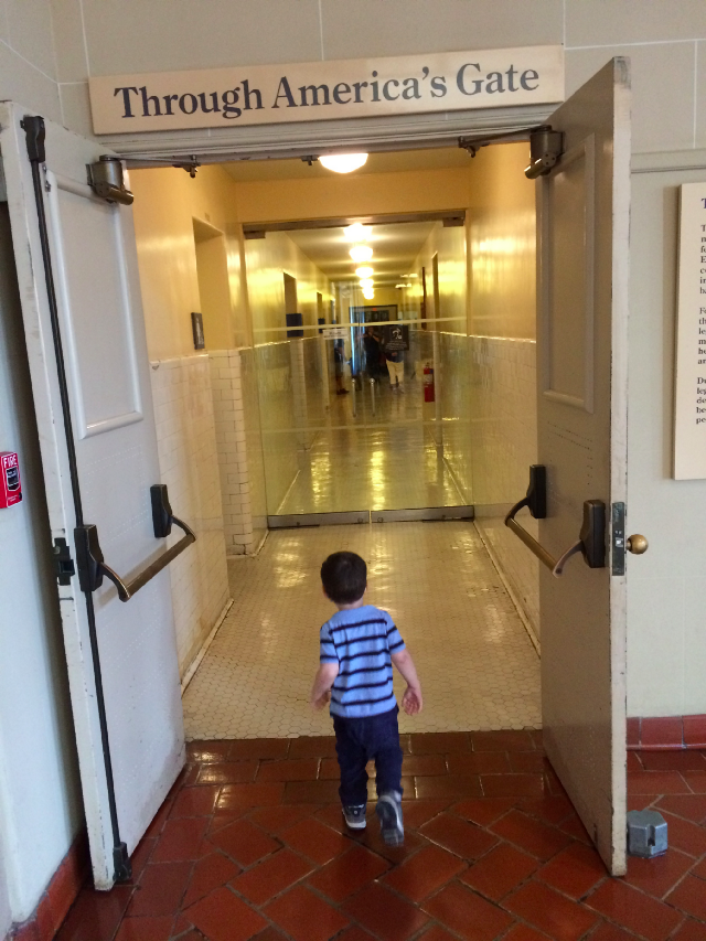 A Toddler Enjoying Ellis Island, America's Gate