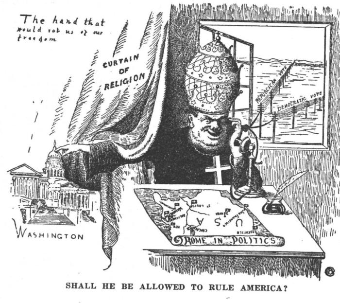 Image of IMMIGRATION CARTOON. - Earlier Immigrants, Mostly Irish