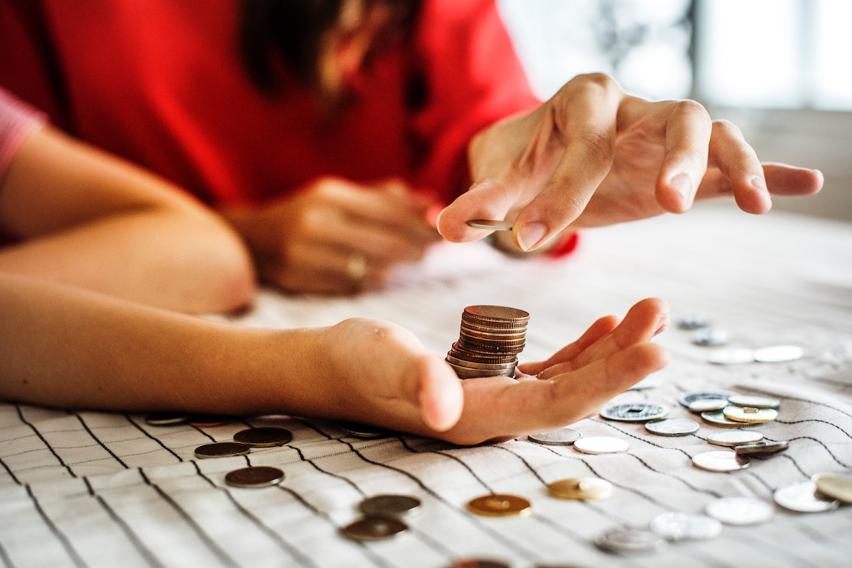 Woman Counting Money