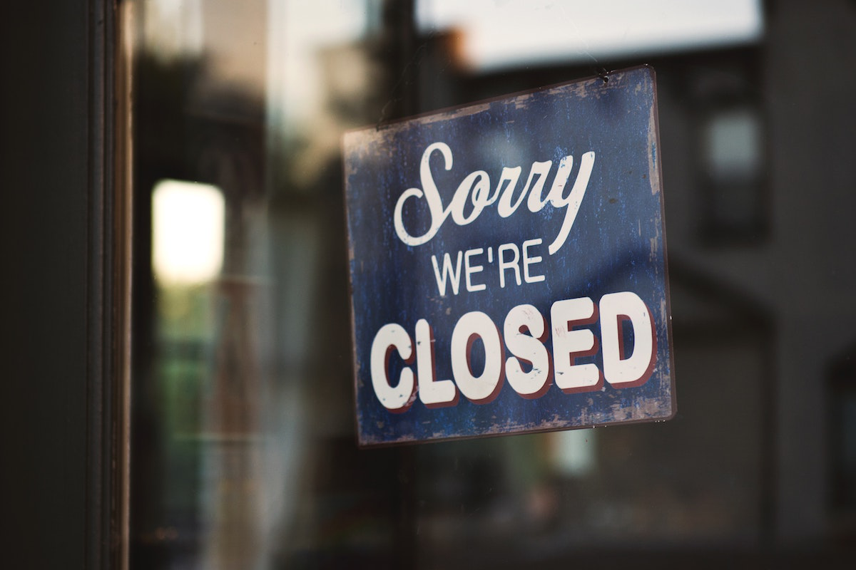 Business Closed Sign